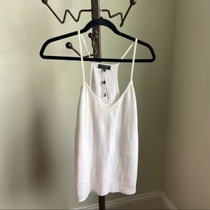 White Rag & Bone Knit Spaghetti Strap Tank Top